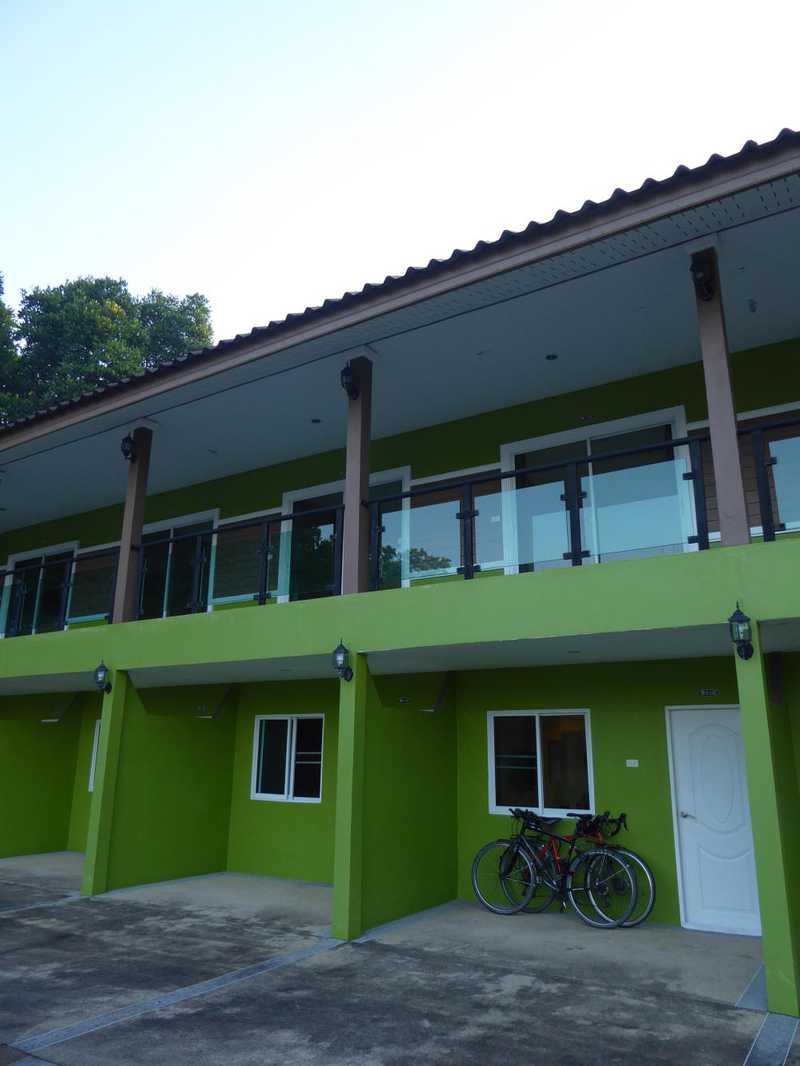 Our room at Srikanlaya - perfect for cooking outside and the bikes were nice and cozy!